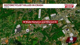 Motorcyclist killed in Greenville Co crash