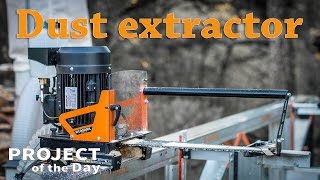 Test dust extractor for portable sawmill