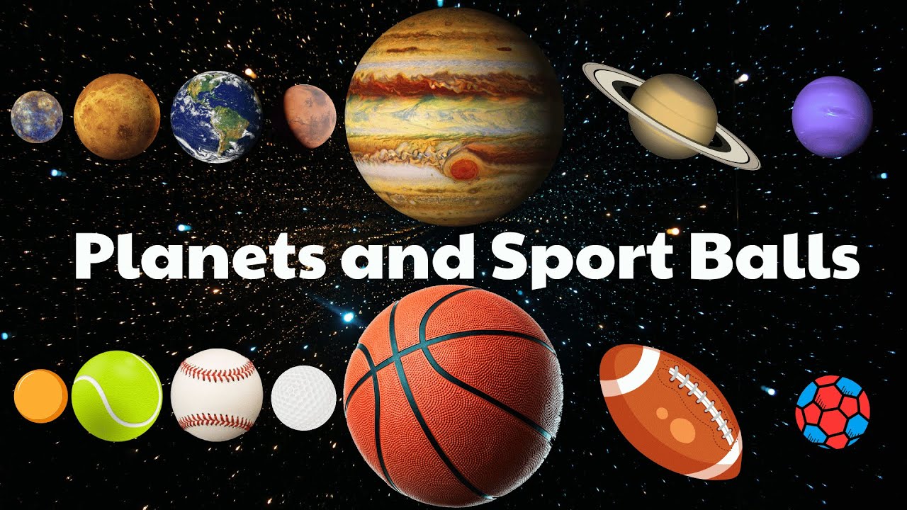 Planet Sizes Sport Balls, Solar System Comparison, Planets Comparison, Planets for Kids