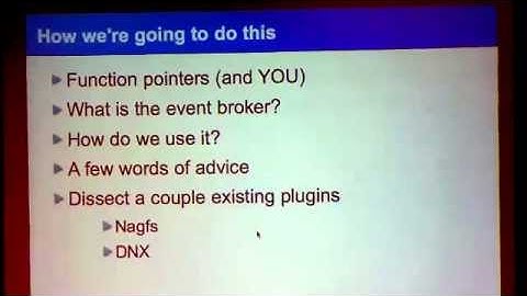 Dave Josephsen - Stop Being Lazy And Write An Event Broker Module Already - NWCNA 2012