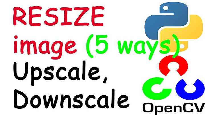 Resize or Scale an image using python || 5 different types of image resize