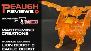 Video Review: Mastermind Creations TFcon 2022 Exclusive LION BOOST and EAGLE BOOST