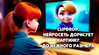 Clipdrop: нейросеть дорисовывает картинку до нужного размера