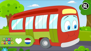 DE WIELEN VAN DE BUS | Kinderliedjes | Liedjes voor Peuters en Kleuters | Minidisco