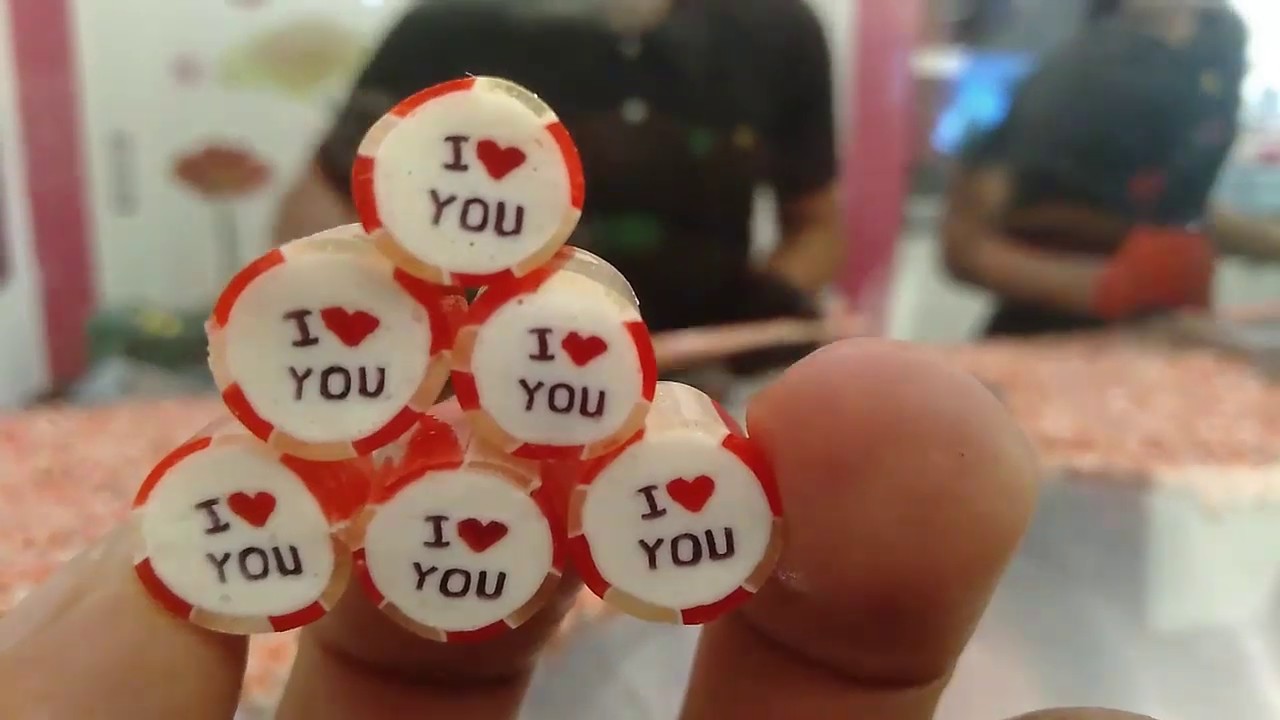 38 Sticky CandyHow To Making "I ♥️ YOU" Rock Handmade Processing