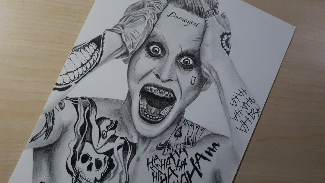 Drawing Joker / Jared Leto / Time-lapse - YouTube