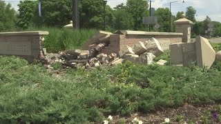 Rockford roundabout wrecked over Memorial Day Weekend, angering veterans group