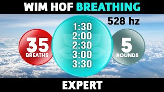 Expert Wim Hof Guided Breathing | 5 Rounds - 35 Breaths | 528hz #SatoriFlow #WimHofBreathing