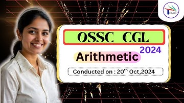 OSSC CGL (ARITHMETIC),2024 SOLUTION |For OSSC CGL,OPSC ASO | Mathematics |
