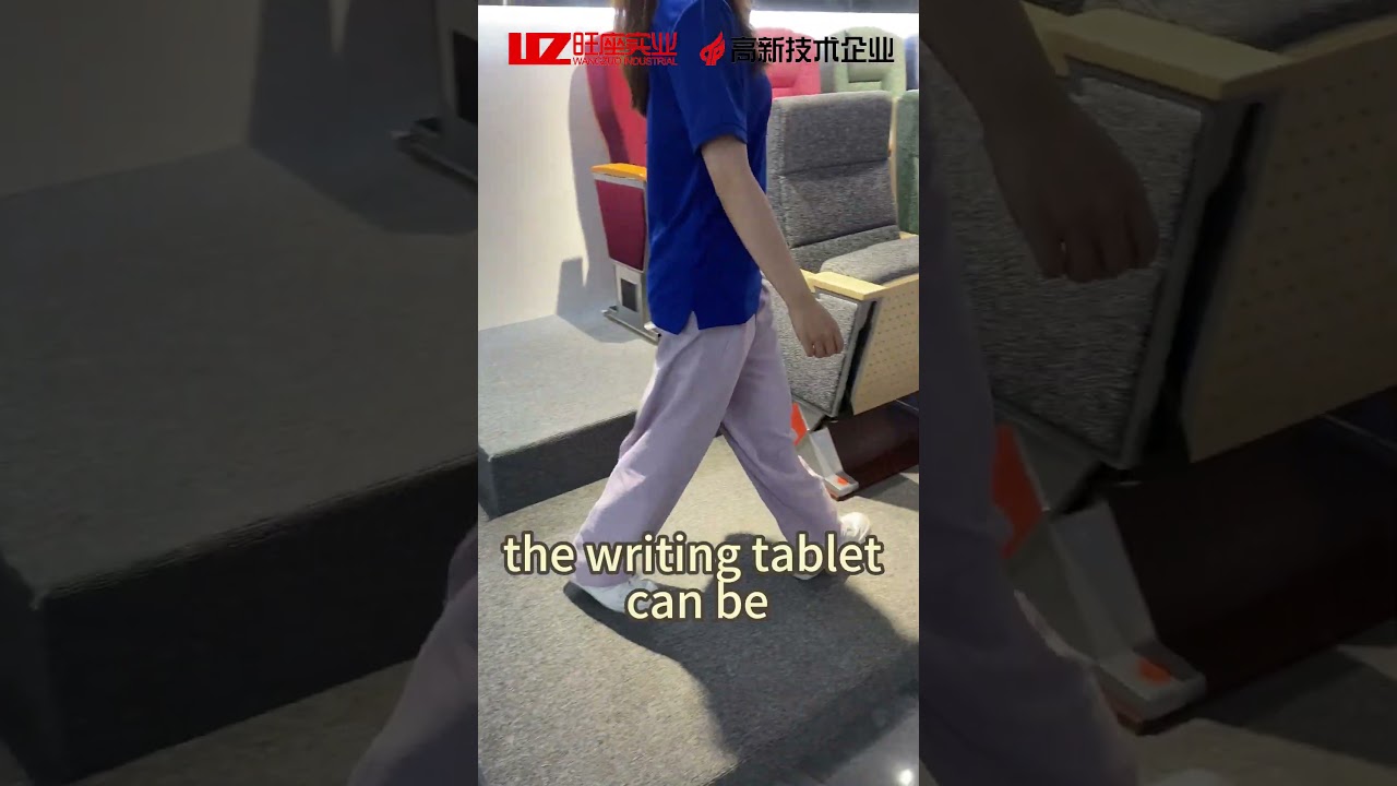 The anti-panic writing tablet for auditorium chairs  