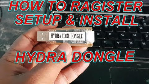 How To Register & Setup Install Hydra Dongle
