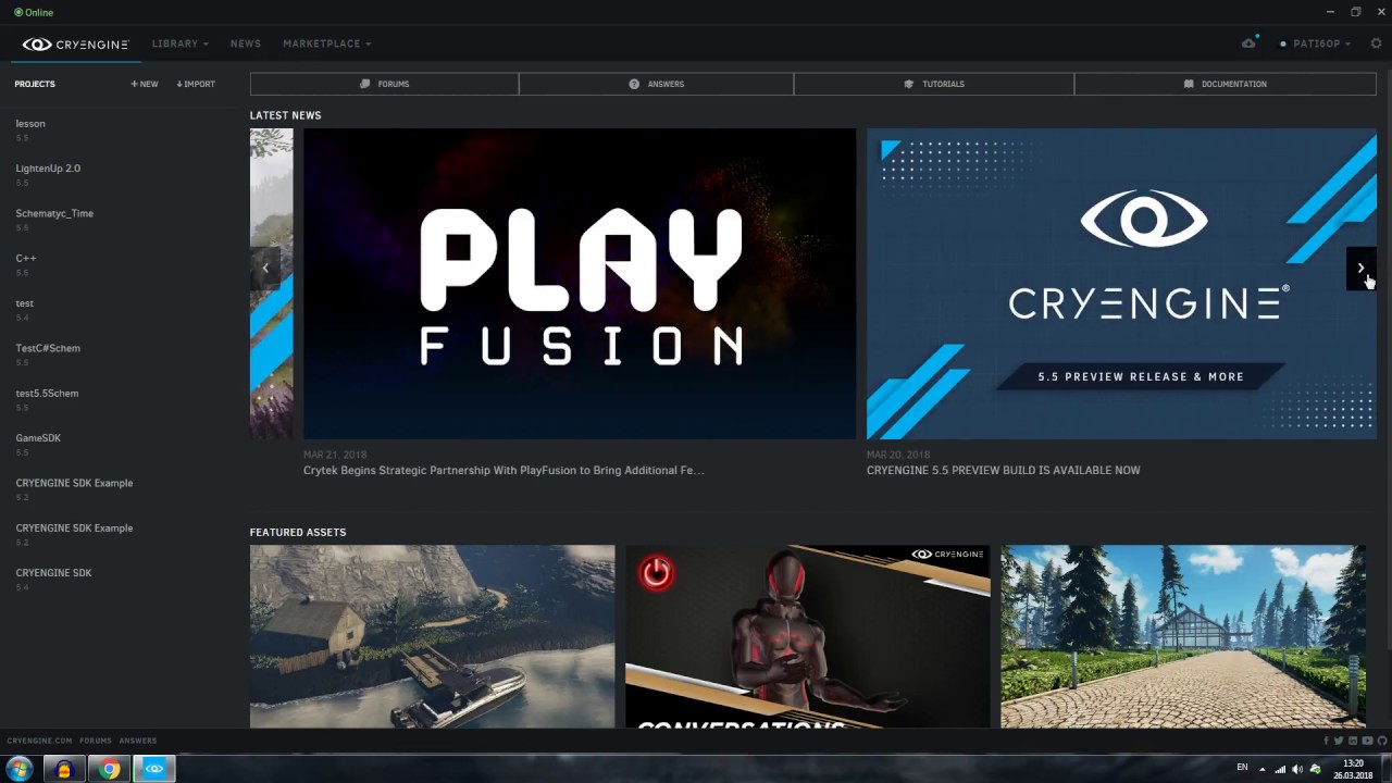 Урок CryEngine 5 - Launcher - YouTube