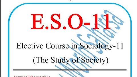 ESO 11 Solved assignment || IGNOU - 2020 || Session 2019 - 2020 || Exam || Mr. R.N.Sinha ||