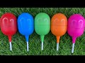 New Glitter Rainbow Lollipop Candy I Cutting | ASMR | Satisfying Video🍭🍭🍭🍭