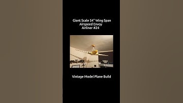 Giant Scale 54" Wing Span Airspeed Envoy Vintage Model Plane Build #24