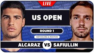 ALCARAZ vs SAFIULLIN • US Open 2026 • LIVE Tennis Watchalong