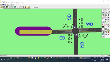 Synchro Tutorial 1   Introduction and Level of Service