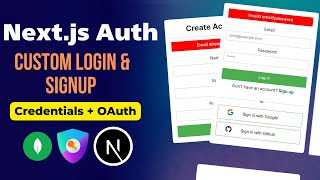 Build Secure Login & Signup with NextAuth.js (Next.js)