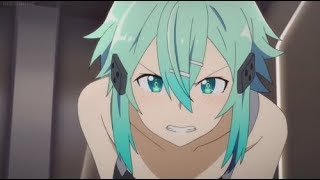 Sword Art Online 2 - Sinon strips infront of Kirito (HD)