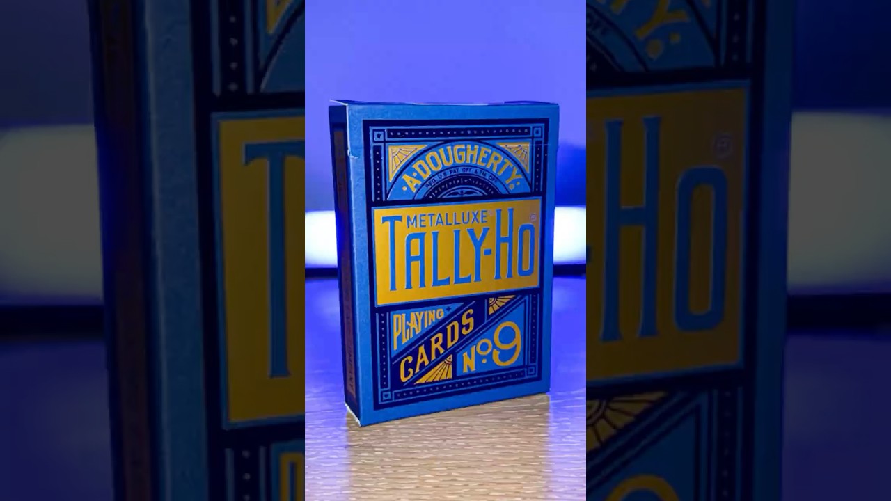 Tally-Ho MetalLuxe - Juego De Cartas Azules