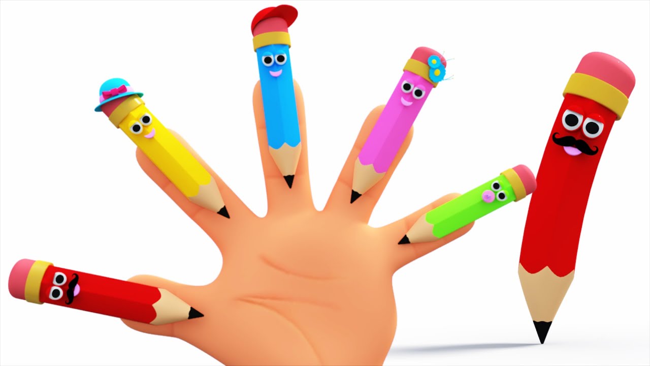 pencil finger family rhyme baby rhymes YouTube