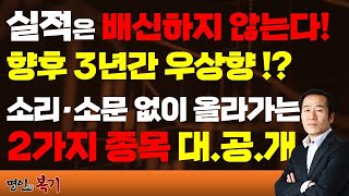 실적은 배신하지 않는다! '소리 소문' 없이 과거·미래 3년간 우상향하는 종목 2가지 대.공.개!