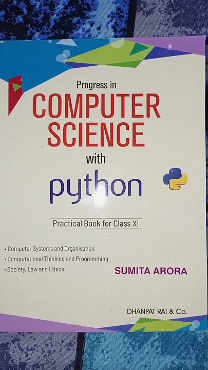 Computer science book | class 11 | Sumita arora | - YouTube