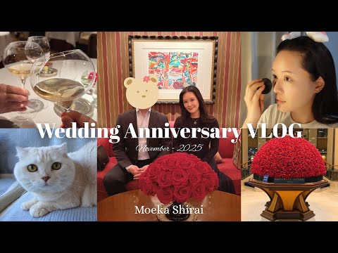 Vlog｜結婚1周年🌹帝国ホテルで記念日ディナーをする1日💐💖｜anniversary｜make up｜ホテル婚