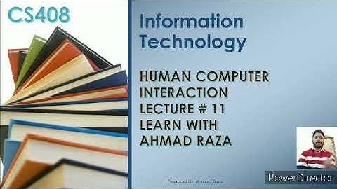 CS408 lec 11| psychology of action| Human Computer Interaction by ahmad Raza in Urdu.