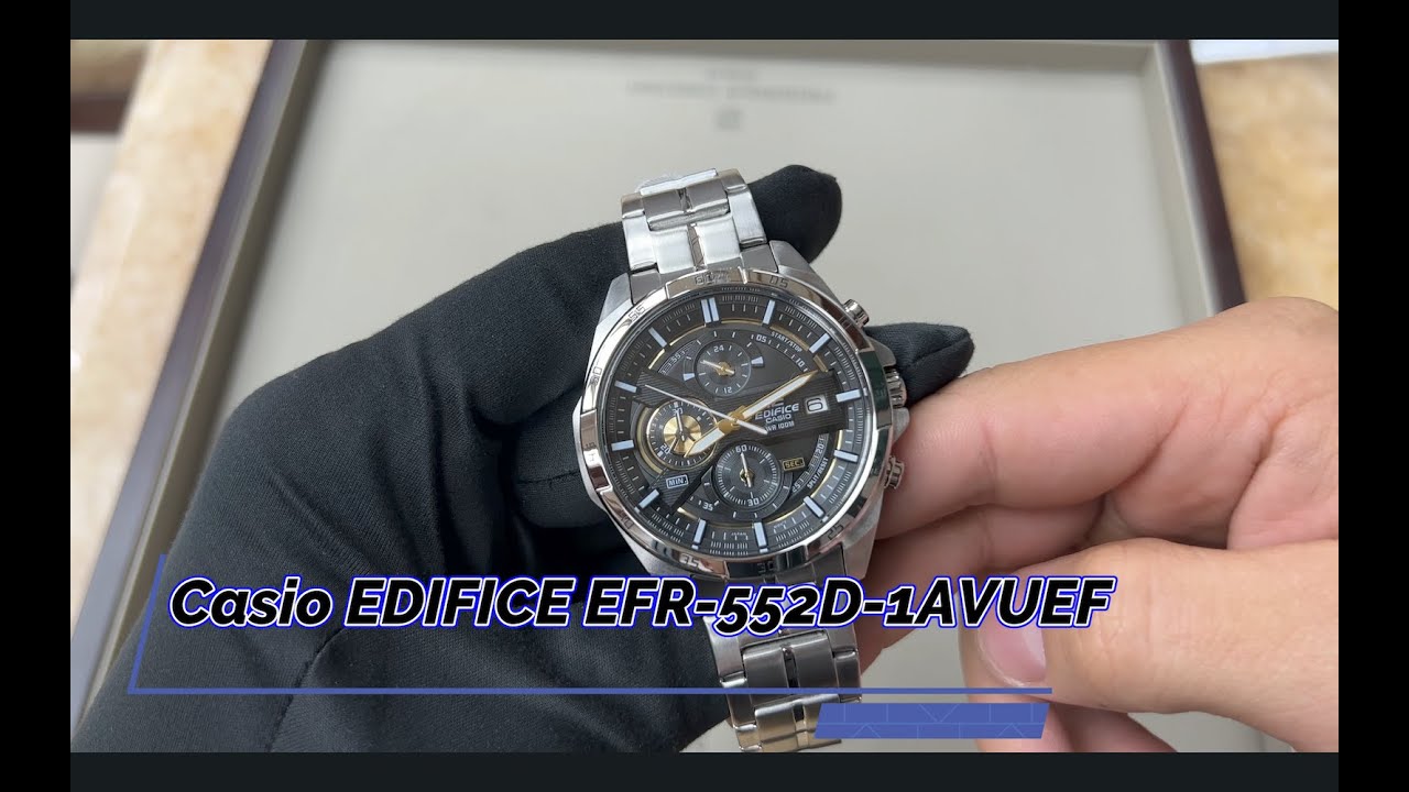 EDIFICE 1AVUEF Casio EFR 552D YouTube СHRONOGRAPH -