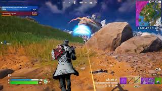 Fortnite Elimination Hiding Behind The Rock