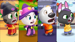 Talking Tom Gold Run Fortune Tom Vs Witch Angela Vs Kung Fu Hank Vs Talking Becca Gameplay