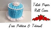 V Stitch Toilet Paper Topper Free Crochet Pattern Right Handed Youtube