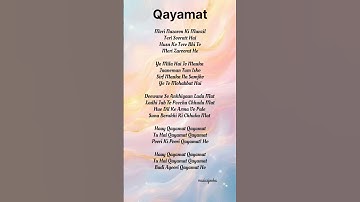 Thumbnail of Qayamat Song Lyrics (part- 2) | Housefull 5 | Neeraj Shridhar, Shruti Dhasmana #lyrics #newrelease