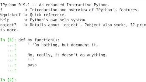 Episode 13: Documentation Strings