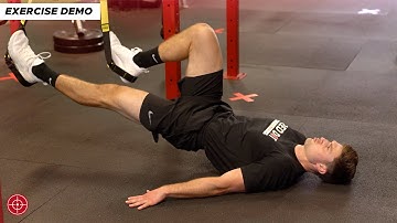 Bridge with Alternating Hamstring Curls with Suspension Trainer | Exercise Demo