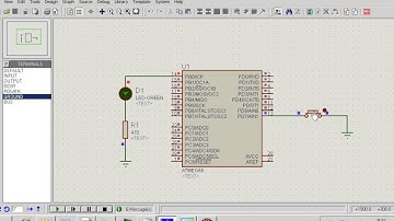tutorial 2 tombol push button led bascom avr isis proteus