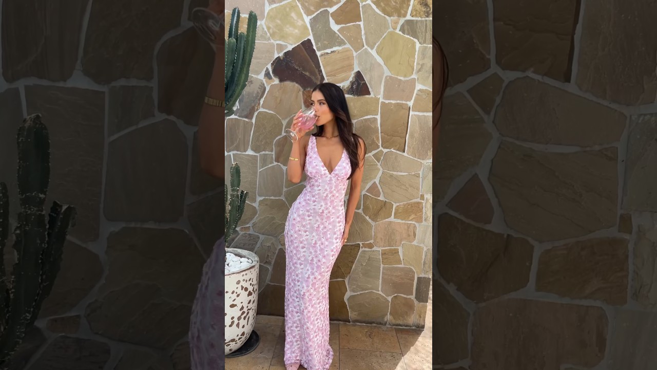 We couldn't be more obsessed with this fit to finish  Our NEW Farida Pink  Lace Maxi Dress  - YouTube