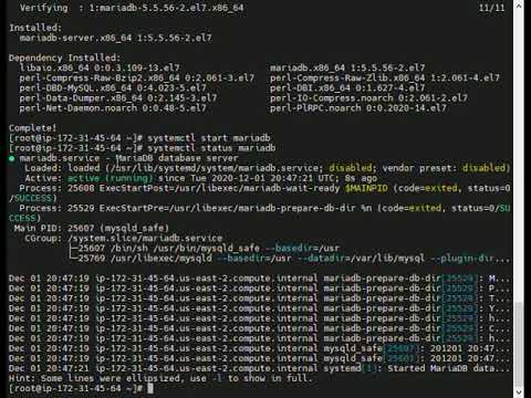 HowTo install/start/secure/login MySQL/MariaDB Server on CentOS 7 - In a Minute