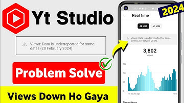 Views data is underreported for some dates (20 february 2024) | data is underreported for some dates