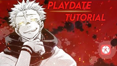 PLAYDATE - tutorial on kinemaster [ amv ] easy way || @kinemaster