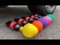 Experiment Car vs Coca Cola, Fanta, Mirinda Balloons | Crushing Crunchy & Soft Things by Car | 06