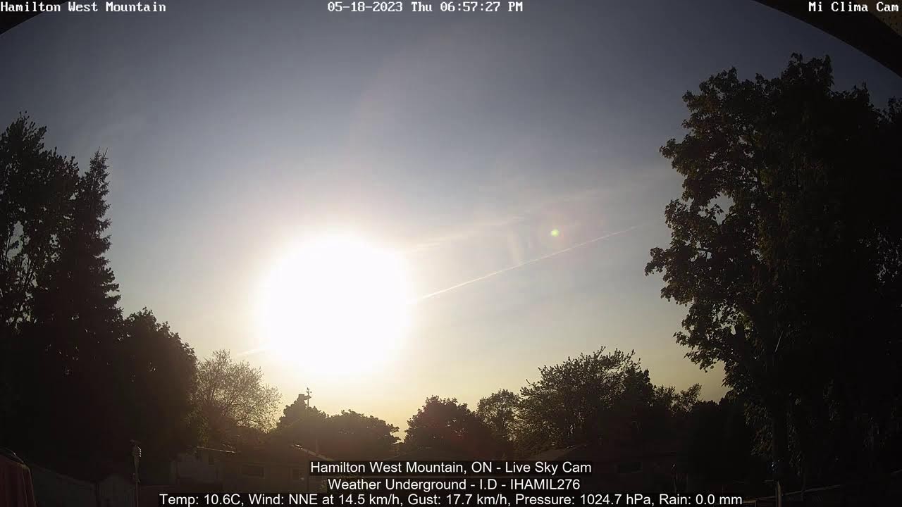 Hamilton Mt Camera Hamilton W Mountain, ON - Live Weather Sky Cam - YouTube