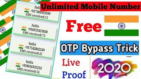 Indian Number otp bypass trick | Free Indian Number website | Unlimited Indian Number for otp