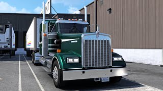 American Truck Simulator - Kenworth W900 (72 Flat Roof Sleeper) - Gameplay (PC UHD) [4K60FPS]