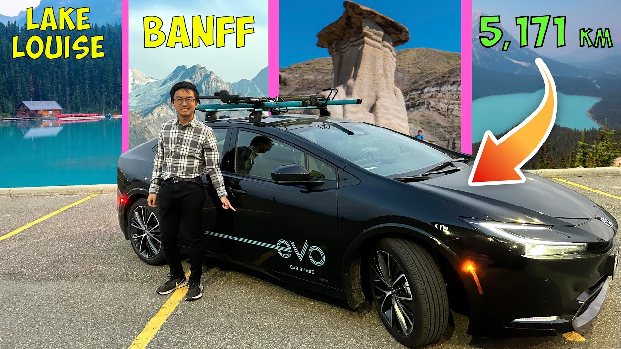 I drove EVO Car Share on a 5,171 KM Road Trip for *FREE*!! Banff