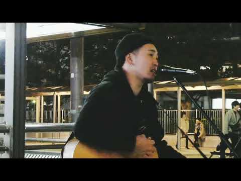 福田賢太 熊本出身 ストリート系シンガーソングライター cover『粉雪 / レミオロメン』2020.2.10 金山駅路上ライブ