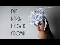 DIY Paper Headpiece, Flower Crown @irenerudnykphoto Cheap and Easy