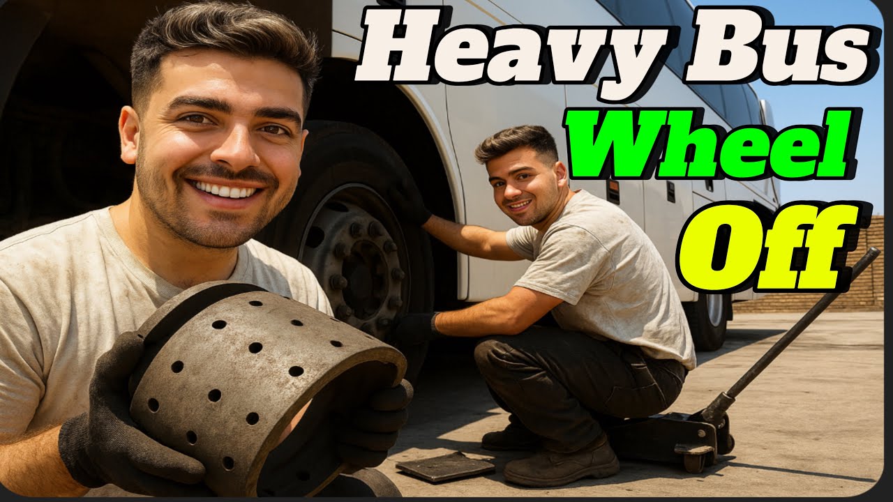 Scania Bus Brake Pad Replacement | Wheel Stuck & Pads Destroyed
