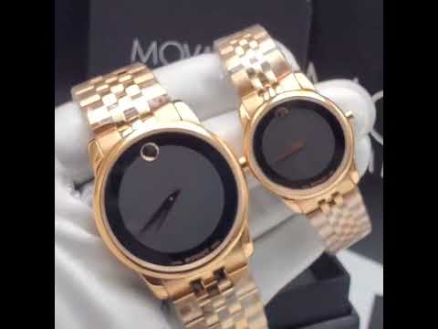 "Movado Inspired His Hers Chain Watch